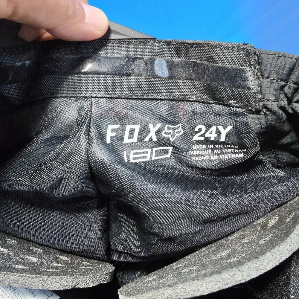 Fox Racing 180 Youth 24Y Black Camo BNKR Pant Kids Dirt Bike Clothing